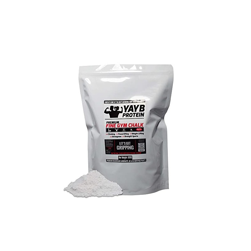 YAYB Premium Gym Chalk 500G- UK / EU Grade Magnesium