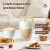 Stainless Steel Milk Frother for Coffee, 3-in-1 Electric Milk Warmer
