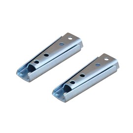 KAIISSA 4.7 Inch Concealed Headboard Panel Wall Fixing Brackets, Heavy Duty Interlocking Hangers Furniture Connector, Universal Metal Sectional Sofa Interlocking Connector for Sofa, Bed (2 Pair)