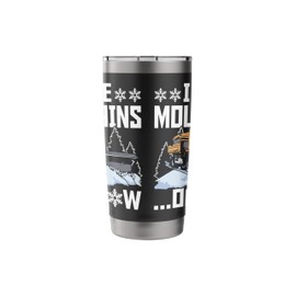 I Love Mountains Of Snow Snow Plow Stainless Steel Insulated Tumbler