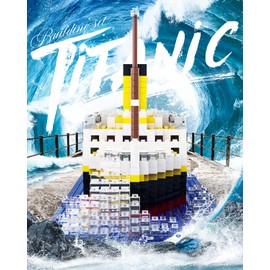 dOvOb Micro Mini Blocks Titanic Model Building Set with 2 Figure, 1872 Piece Mini Bricks Toy, Gift for Adults and Kids
