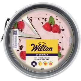 Wilton Everyday Non Stick Springform Pan for Cheesecakes and Tarts, Made without PFAs, 6 Inch