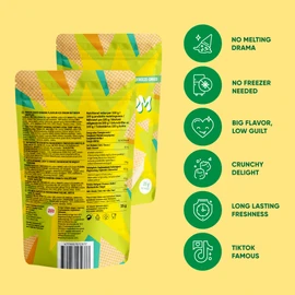 Star Candies Banana Freeze Dried Ice Cream Sandwich | No Melting Freeze Dried Candy | Crunchy & Delicious Camping Food | Premium Astronaut Ice Cream Sandwich | Space and Astronaut Snack | 5 count