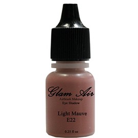 Glam Air Airbrushsh Eye Shadow Colors Water-based 0.25 Fl. Oz. Bottles of Eyeshadow( Choose Your Colors From Menu) (E22- LIGHT MAUVE)