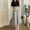 Mamkong Maternity Summer Dress for Pregnant Women Maternity Dress M