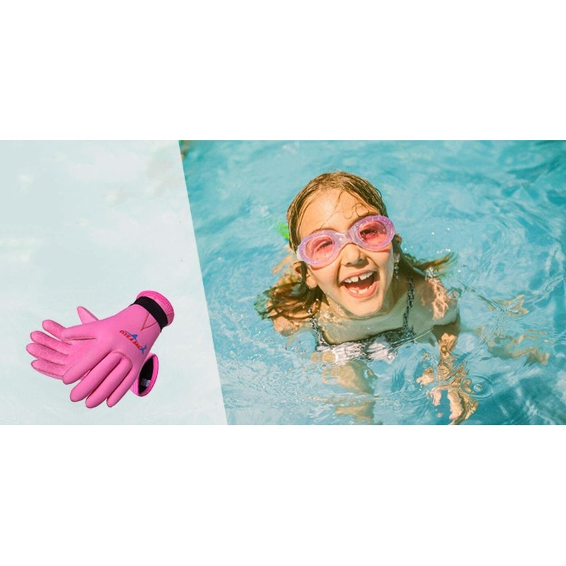EXCEREY Kids Neoprene Skid-Proof Wetsuit Diving Gloves 3MM Surf Snorkeling