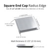 Nelsons CNC 4 Pack 2x2 Inch Aluminum Radius Edge Square