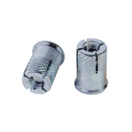 Highcraft FJBN34 1/2 Inch Mini Drop in Anchors, Zinc Plated Carbon Steel, Knurled (50 Pack)