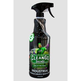 CLEANGO GREENGO Industrial, Biodegradable Emulsifying Cleaning Power, Non-Toxic Degreaser, Grime and Buildup Remover, 32 fluid ounces