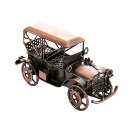 Metal Antique Vintage Car Model Handcrafted，Vintage Car Model Old Vintage Car Model Car Sculpture Antique Classic Car Ornament for Car Arts Craft Office Home Desktop Decoration Hobbies (Bronze 1)