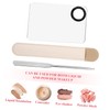 Gatuida Stainless Steel Foundation Spatula Set 3-Piece Makeup Mixing Rods