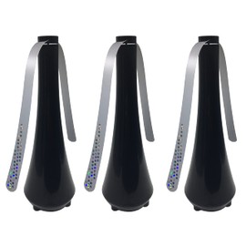 Vpeksopu 3pcs Food Fans for Tables,Protable Food Spinning Fan for Outdoor Meals,Picnic,Party（3 pcak Black）