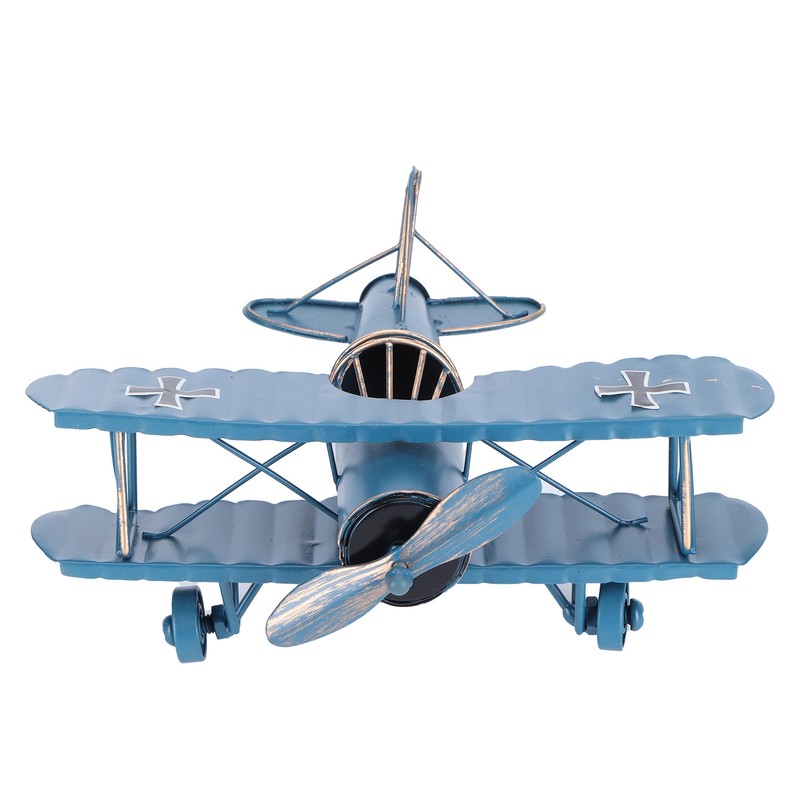Iron Aircraft Model Innovative Airplane Handicraft Office Bar Desktop Ornament
