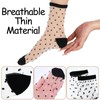 Ymapinc 5Pairs Sheer Socks Women Ankle Thin Fishnet Glass Mesh