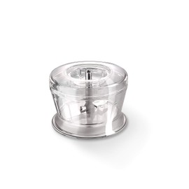 bamix Vorgeschlagener Wert Grinder Accessory for all Stick Blenders with an Output of Less Than 250 watts, Chopper Attachment for Grinding, Stainless Steel Double Blade, Transparent