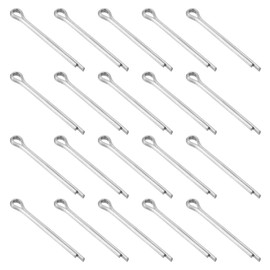 uxcell 50Pcs 2.5mmx35mm 304 Stainless Steel Cotter Pin, Split Pin Fastener Clips Split Cotter for Household Appliances, Sports Equipment, Car Mechanics Repair (Silver)