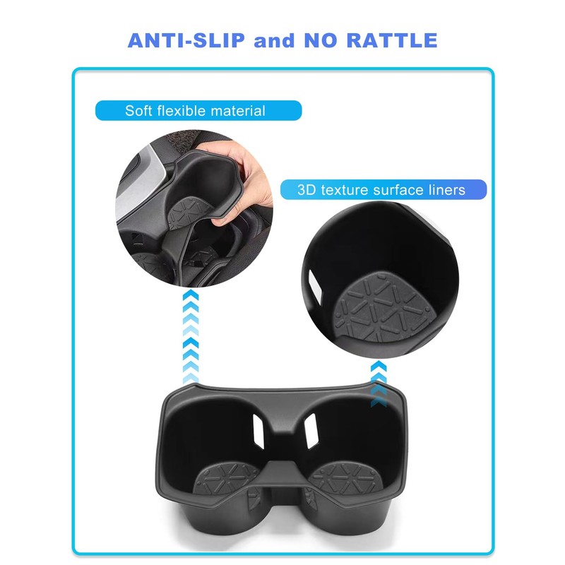 Car Cup Holder Inserts for Toyota RAV4/RAV-4 Accessories 2019 2020