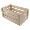 WooDeeDoo Small Wooden Storage Slatted Crate Box | 24.5 x