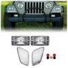 HECASA Clear Lens Bumper Signal + Side Marker Lights Compatible