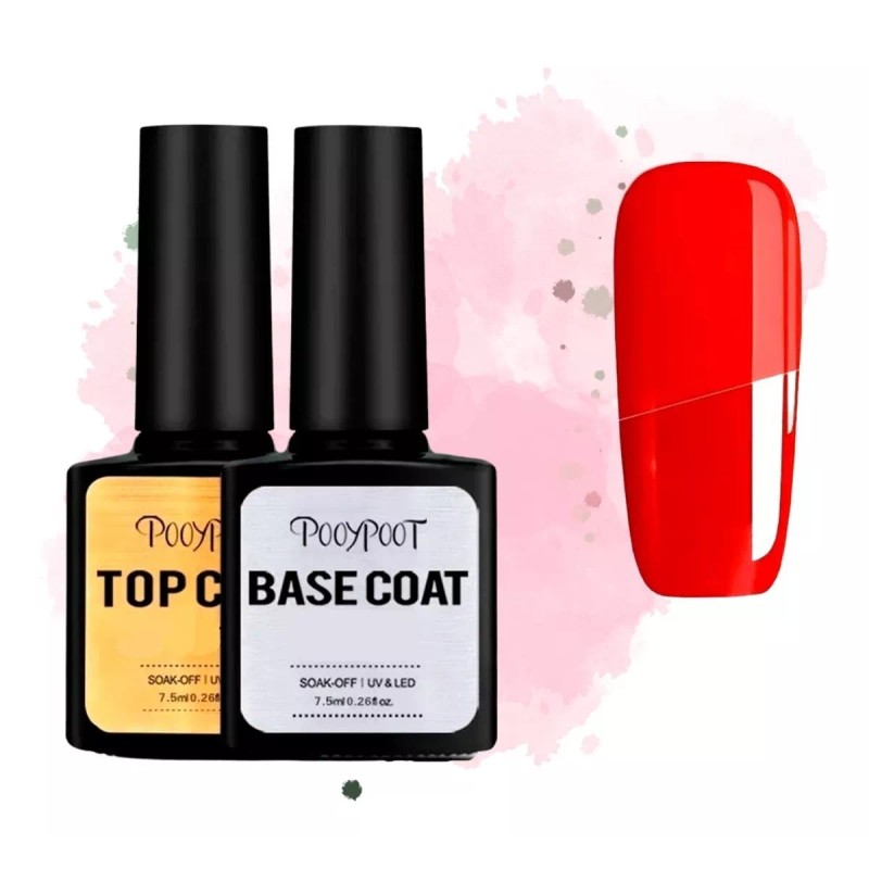 Mafab Top Base + Top Coat 7.5ml Esmalte Lampara Uv