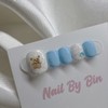 [Handmade Nail Tip] Sky Bear Paddy Nail possible - Long