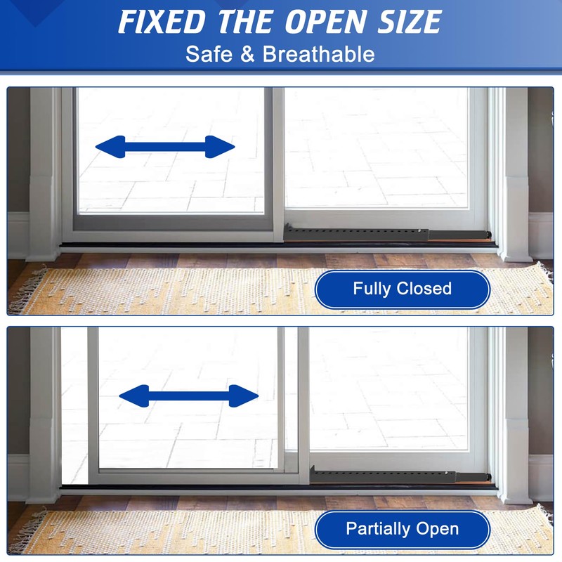 Wintcomfort Adjustable Window Security Bar, Heavy Duty Sliding Window Security