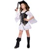 SEA HARE Girls Luxury Cool Pirate Fancy Dress Costume (M