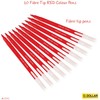 Dollar FeltStic Felt Tip Pens, RED, Pack of 10, Fine