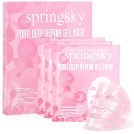 Springsky Salmon DNA PDRN Face Mask with 7D Hyaluronic Acid |24H Hydration Collagen Foaming & Smoothing Skin Care Overnight Gel for All Skin Types Sensitive Friendly 6ea / 7D 히알루론산이 함유된 스프링스키 연어 DNA PDRN 페이스 마스크 | 24H 하이드레이션 콜라겐 포밍 & 스무딩 스킨케어 모든 피부 타입을 위한 오버나이트 젤 민감한 친화적 6ea