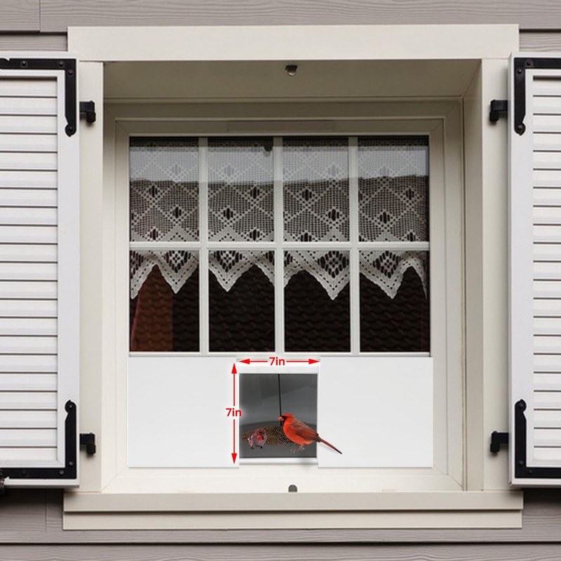 JOYSEUS Window Bird Feeder, 180° Clear View Bird Feeder, Durable