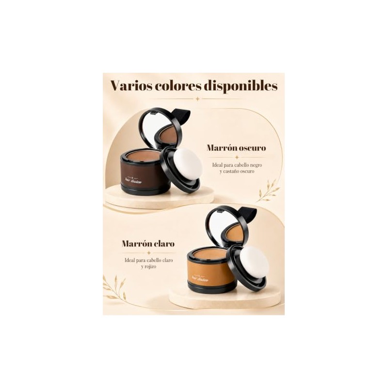 Sombra en Pelo，Hairline Sombra en Polvo,Cubre rápidamente la línea del