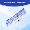 100Pack 2.5ml/cc Syringe Measuring Tools with 25G, Plastic Luer Lock