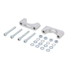 CNC Mudguard Clamp Set Silver Anodised for Disc Brake - for Simson S50, S51, S70, SR50, SR80