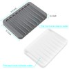 2PCS Soap Dish Holder, Premium Silicone Soap Dishes for Shower