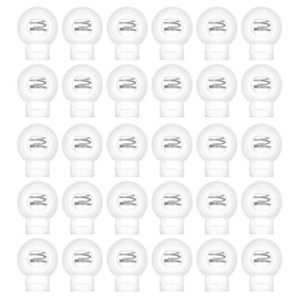 Yuecoom 300Pcs Cord Locks, Cord Lock Toggles, Single Hole Ball Shape Spring Clip Fastener Toggle Stoppers Buttons for Drawstrings, Rope, Shoelaces, Luggage(White)