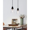 WILON Modern Glass Pendant Lights for Kitchen Island, 6.29" Mini