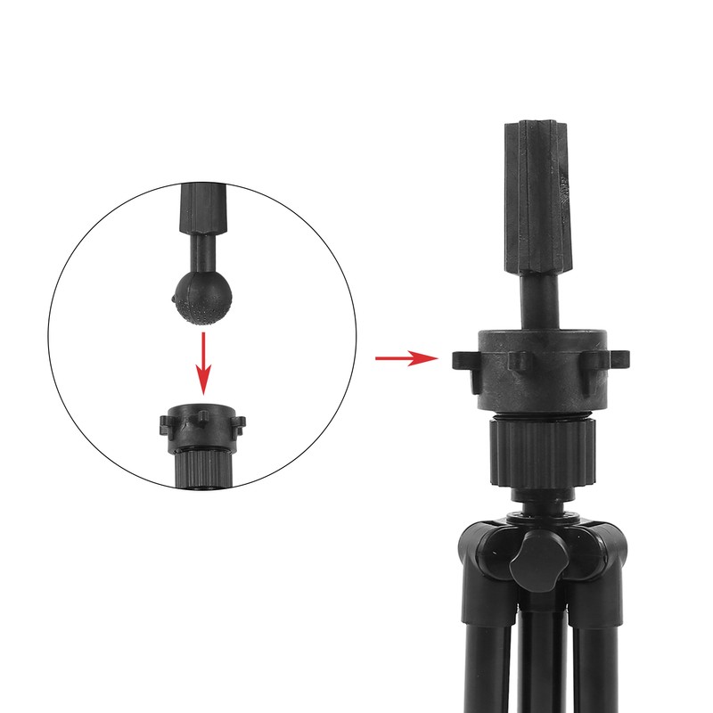 Tripod Wig Head Mold Holder Stand Bracket Aluminum Alloy False