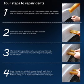 Hot Glue Sticks Pack of 10 Hot Melt Glue Sticks 270 x 11 mm Melt Glue Gun Sticks Paintless Car Body Dent Repair Tool Hot Glue Sticks for Hot Glue Guns