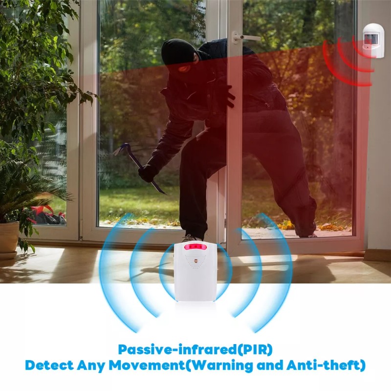 Universal 1000FT Wireless Motion Sensor System Driveway Alarm Alert Security