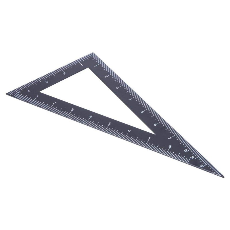 Carpenter Triangle Ruler 30/60 Degree Black for Architects Engineers (120