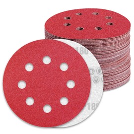 Awutzut 125mm Sanding Discs 180 Grit for 5 inch Discs Pads Hook and Loop Orbital Sander (100PCS)