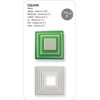 PME PNS4 Square Cutters, Set of 6 White