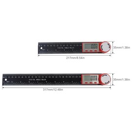 Smgda Digital Angle Finder, 200mm/7 Inch Digital Inclinometer Protractor, Internal & External Woodwork Angle Detector, Angle Measurement Tool for Measuring/Woodworking/Construction (200mm)