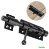 Litensh 200 Lockable Door Bolt Bolt with Padlock Hole, 304