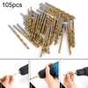 105Piece Drill Bits Set Workshop High Speed Steel HSS 1-10mm