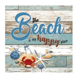 Nautical Beach Ocean Theme Underwater Crab Backdrop Wall Art Lettering Wall Stickers Turtle Sea Life Seaturtle Seahorse Self-Adhesive Wall Stickers for Teen Room Nursery Bathroom Trucks Vinyl