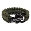 Savior Survival Gear Paracord Bracelet with Stainless Steel Adjustable Shackle