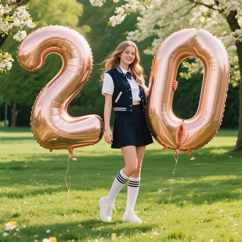 40 Inch Rose Gold Balloon Number 20 Balloon,Jumbo Mylar Foil