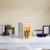 Chunful 3 Pairs Modern Metal Book Ends for Shelves Decorative