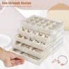 5 Drawers Clear Jewelry Box for Women and Girls, Acrylic